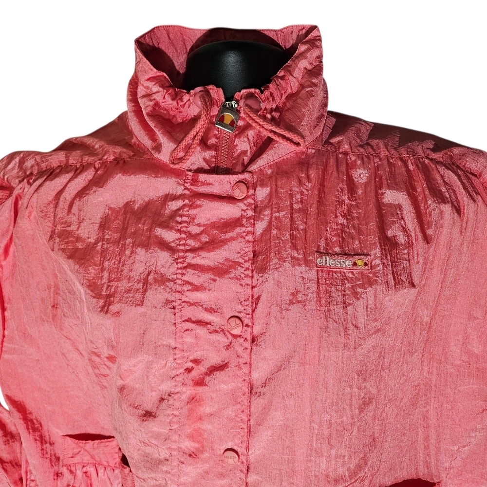 80s Ellesse Old School Windbreaker Jacket XXL - Picture 4 of 10